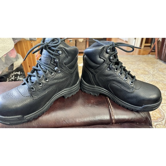 Timberland Pro Boots Titan Women's Sz 6 Steel Alloy Toe Work Black Leather $178 - Picture 6 of 12